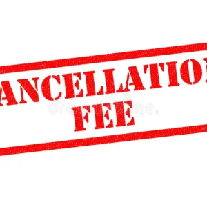 cancellation fee